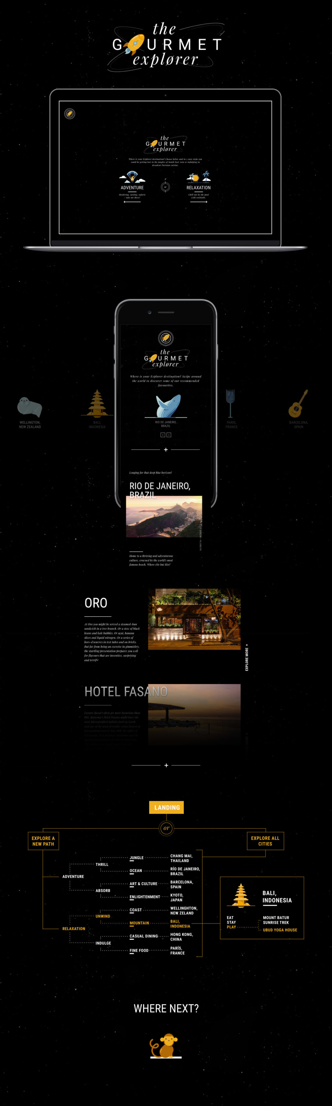 The Gourmet Explorer - Binalogue - Technical direction, web design and web development