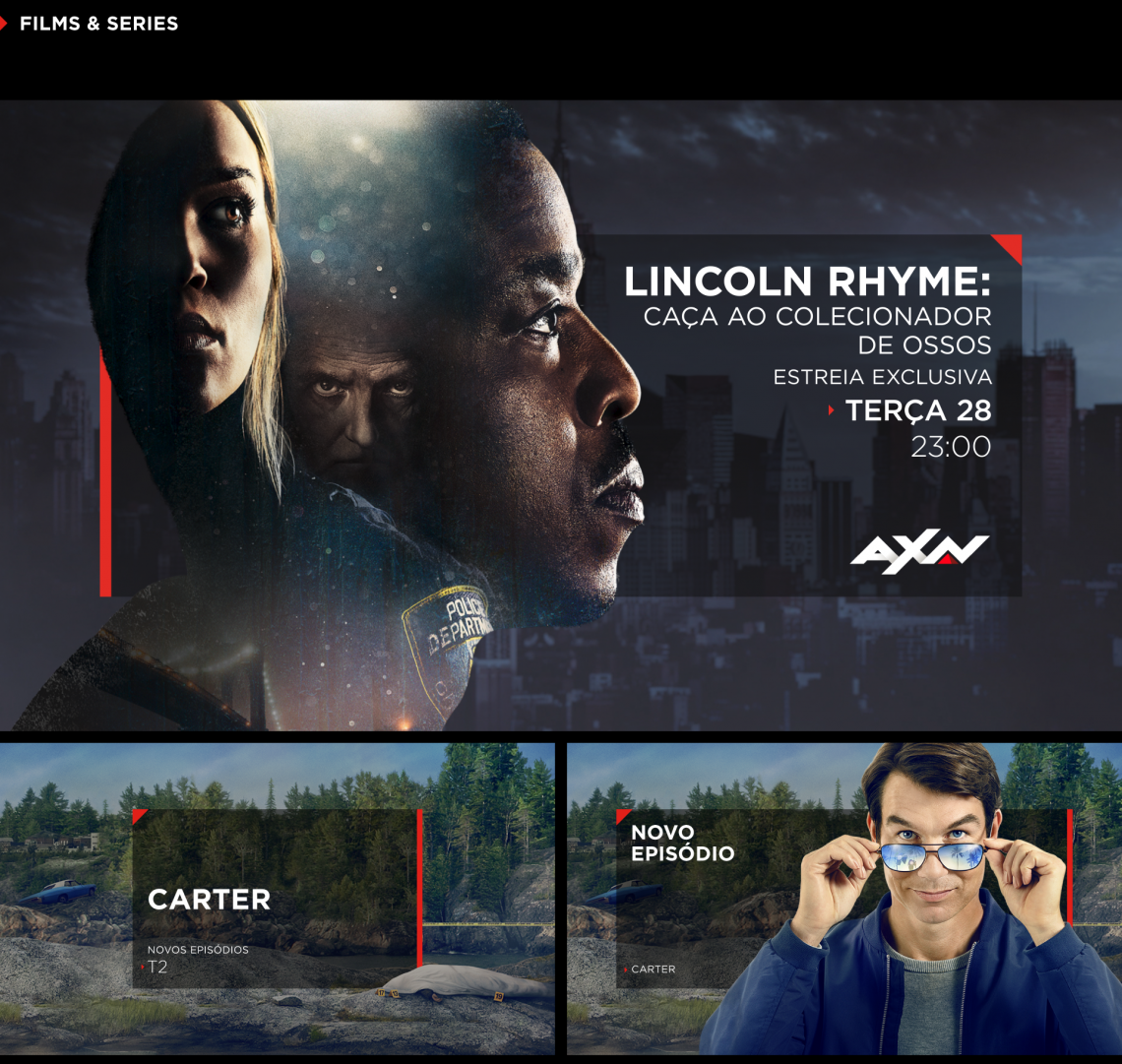 AXN Portugal Graphics Package - Binalogue - Direction, design & motion graphics