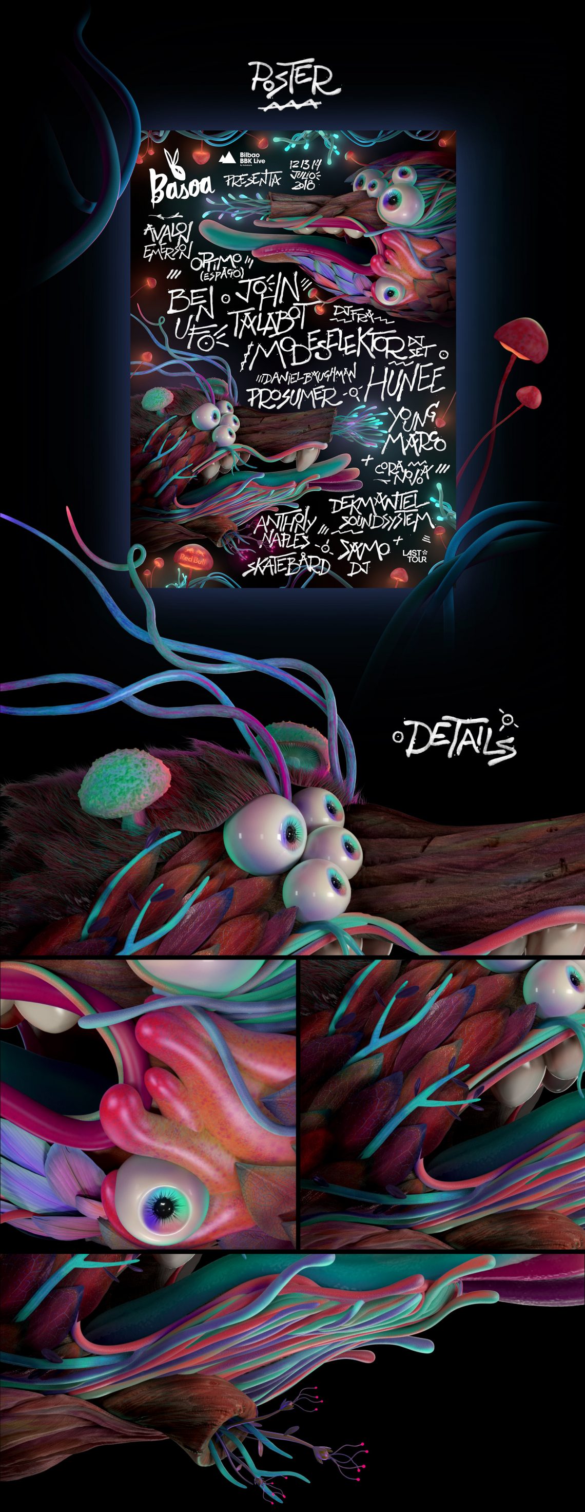 Basoa 2018 - Title sequence, Official poster & Teasers - Binalogue - Lettering, 3D & Motion graphics