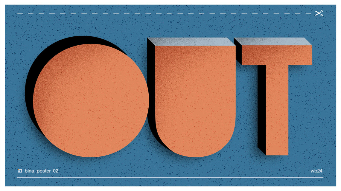 Binaposter 02: When in doubt, leave it out - Binalogue - Poster design & Illustration