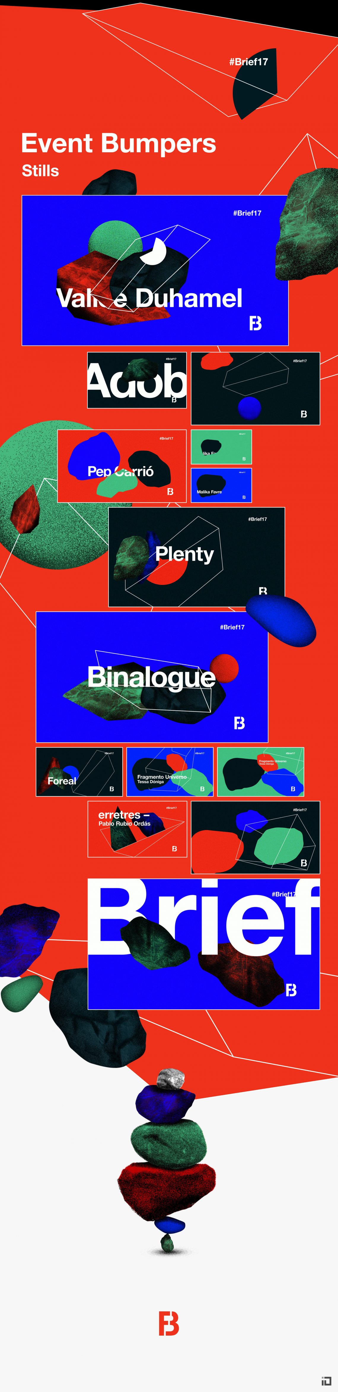 Brief Festival 2017 - Teasers & Bumpers - Binalogue - Direction & Motion design