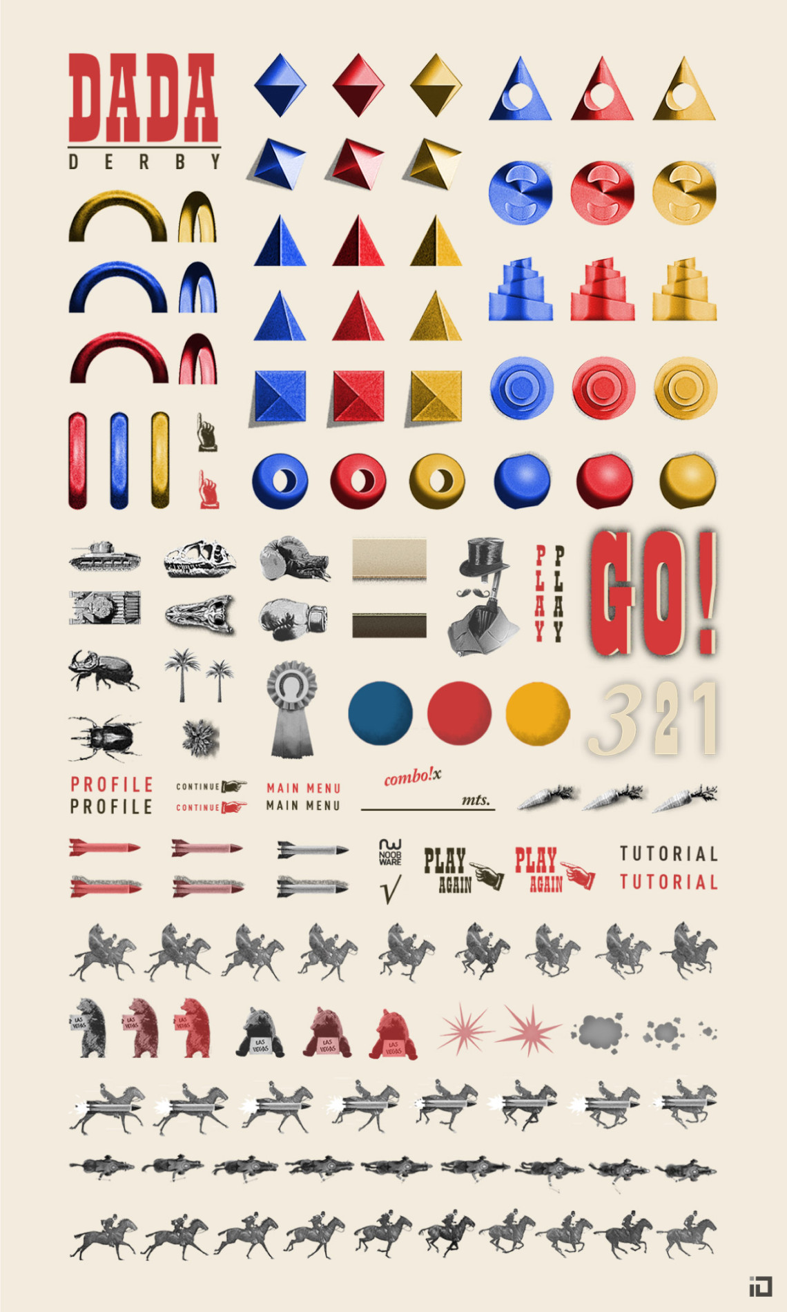 Dada Derby - Binalogue - Video game concept art