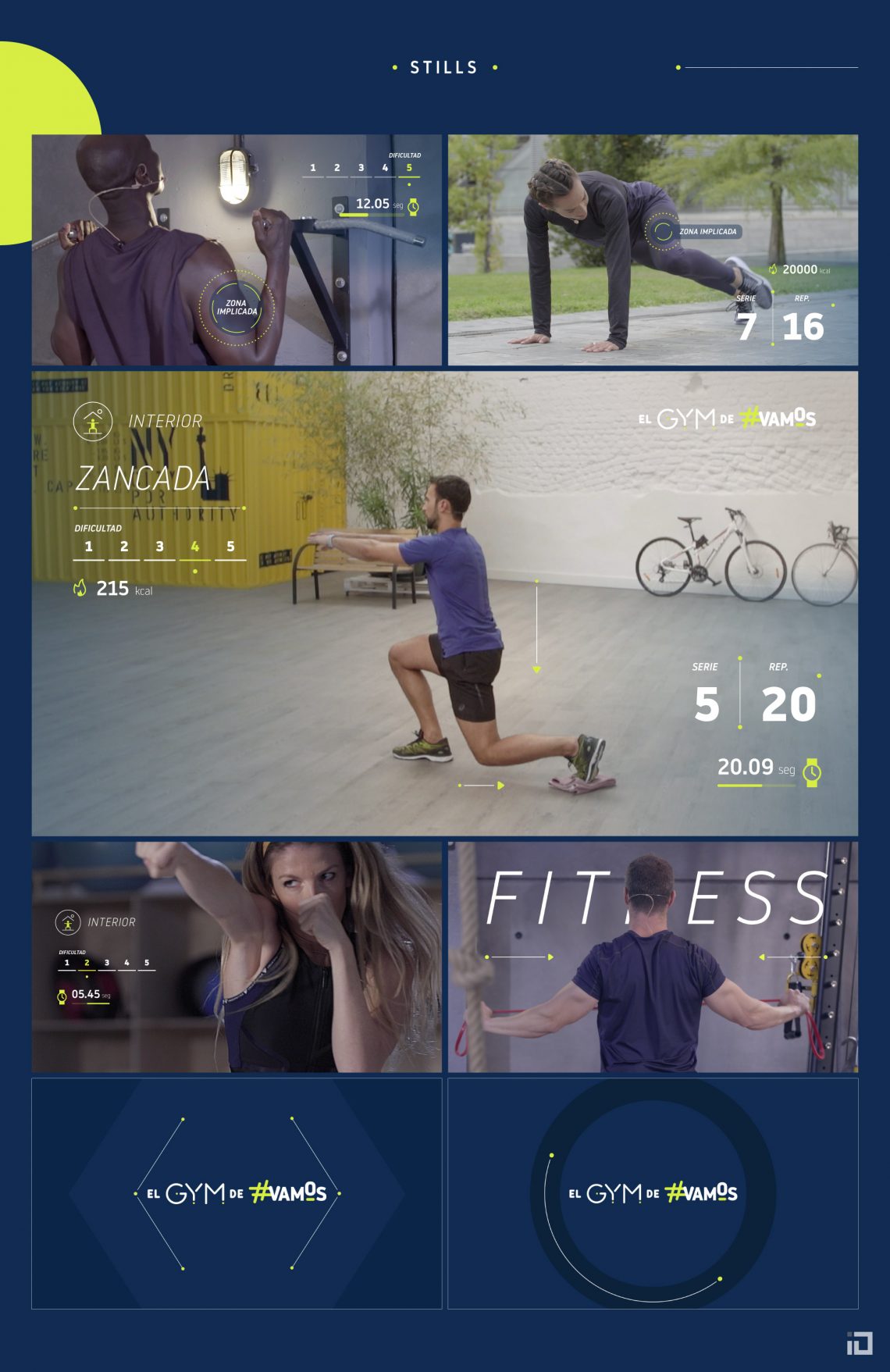 El GYM de #vamos - Branding & Graphics package - Binalogue - Direction & Motion design