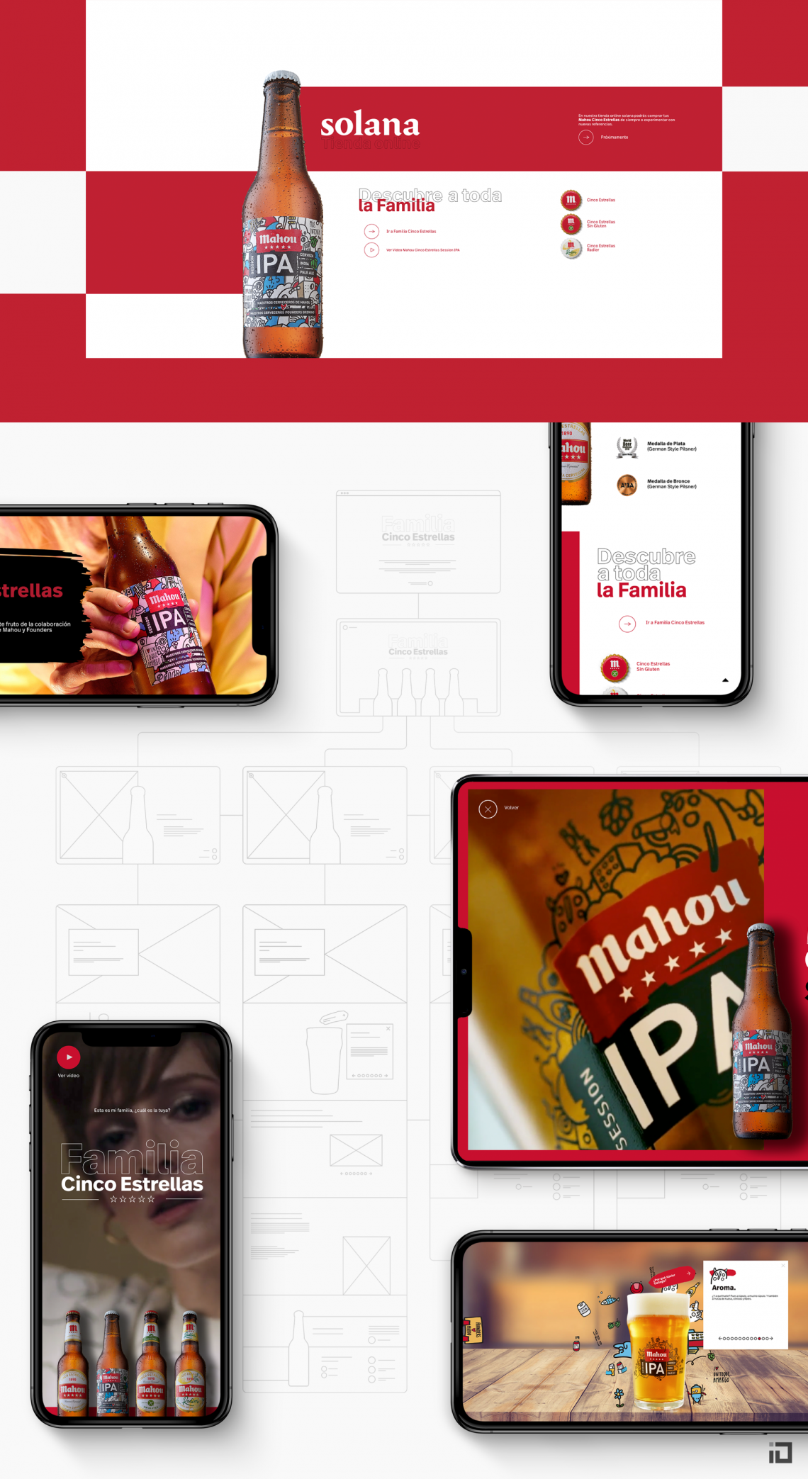 Mahou - Familia Cinco Estrellas - Binalogue - Web development & Technical direction