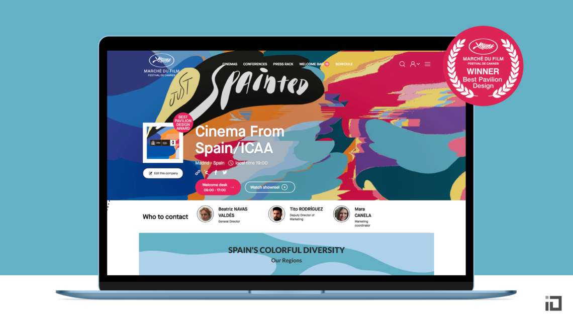 Cinema From Spain Virtual Pavilion - ICAA at Marché du Film, Festival de Cannes - Binalogue - Web design & development