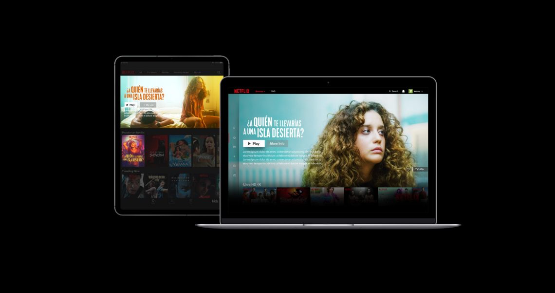 ¿A quién te llevarías a una isla desierta? - Netflix platform art - Binalogue - Art direction, Design & Illustration