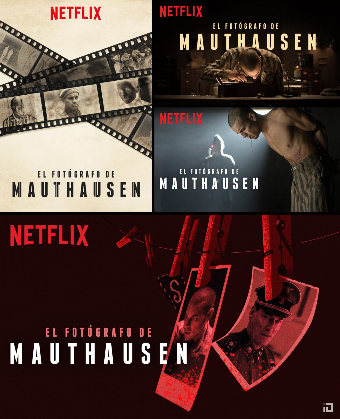 El Fotógrafo de Mathausen - Netflix platform art - Binalogue - Art direction, Design & Illustration