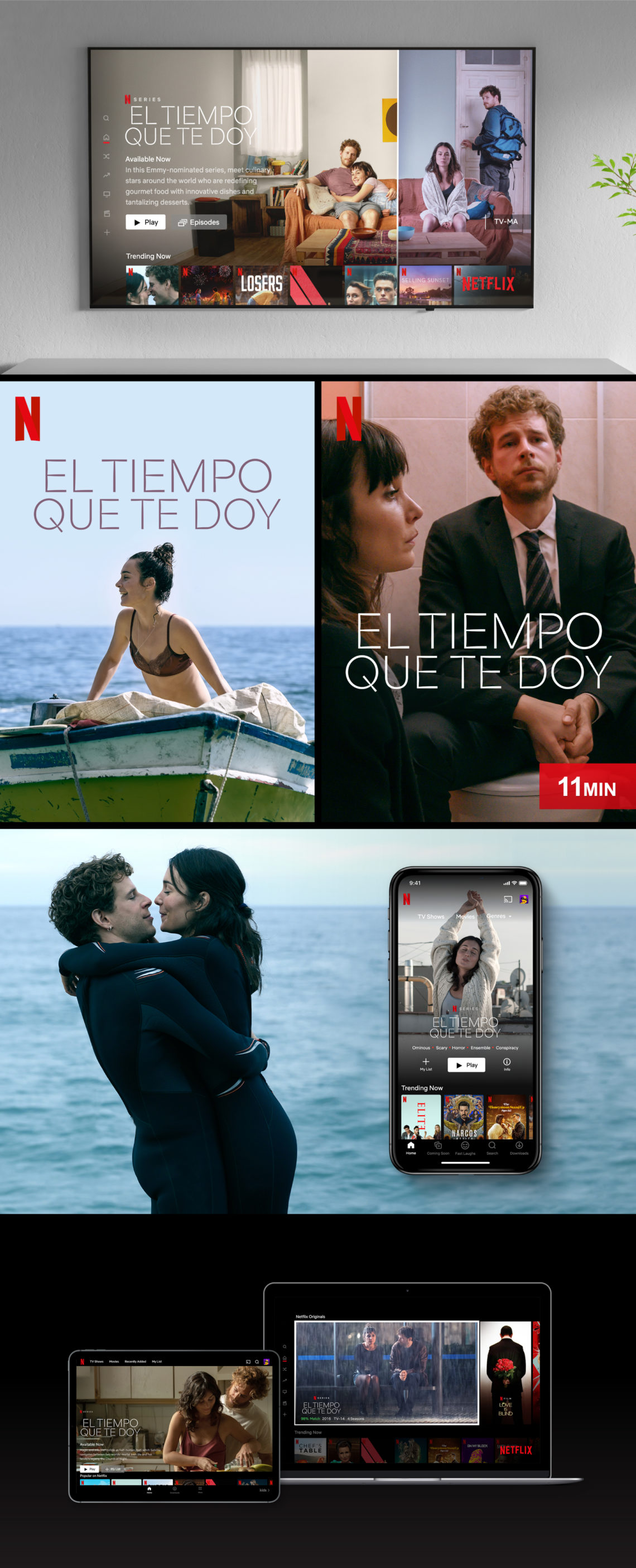 El tiempo que te doy - Netflix Key Art - Binalogue - Art direction, Design & Illustration