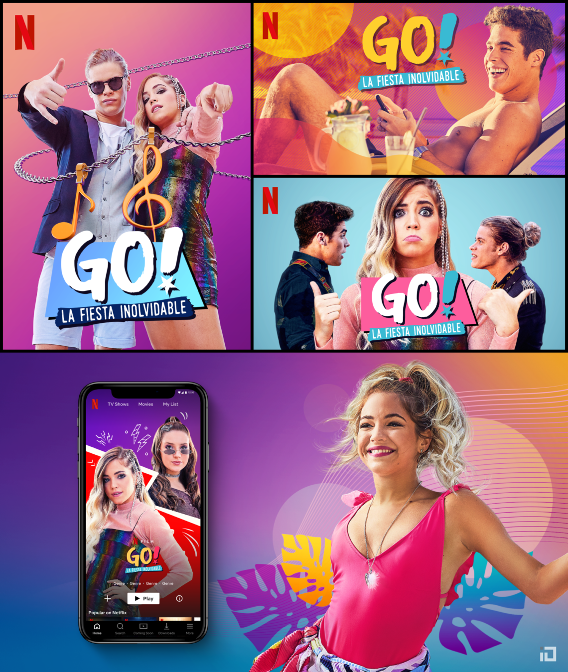 Go! La Fiesta Inolvidable - Netflix platform art - Binalogue - Art direction, Design & Illustration