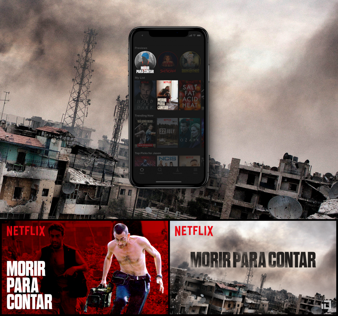 Morir para contar - Netflix platform art - Binalogue - Art direction, Design & Illustration