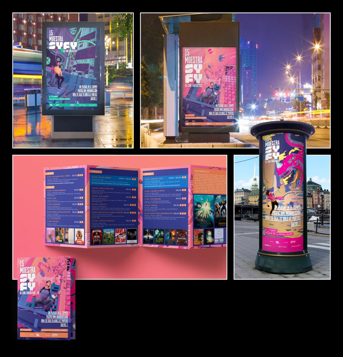 15 Muestra SYFY - On & off-air campaign - Binalogue - Live action, Direction & Design